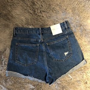 H&M high waist button fly Denim shorts size 8